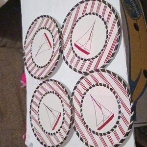 Vintage Heartfelt kitchen Creations nautical heavy plates